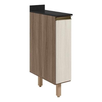 Balcao Com Tampo 1 Porta 20cm Mdf 16796 Carvalho Toq Bianco Toq Nicioli