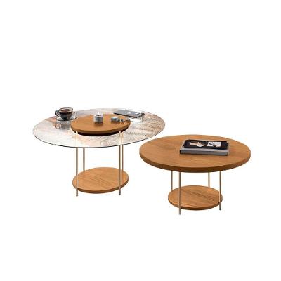 Mesa De Centro Para Sala Pés Metálicos Kit 2 Mia Cinamomo H01 - D'rossi