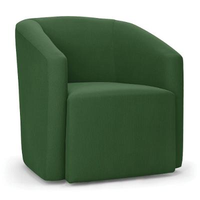 Poltrona Decorativa Orgânica Stella Max Suede Verde D03 - D'rossi