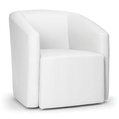 Poltrona Decorativa Orgânica Stella Max Sintético Branco D03 - D'rossi