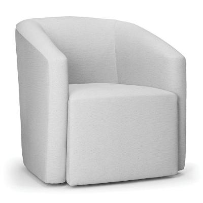 Poltrona Decorativa Orgânica Stella Max Veludo Cinza D03 - D'rossi