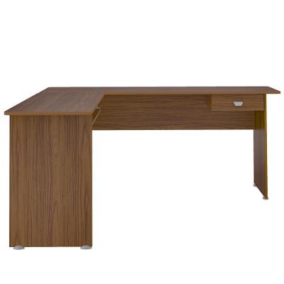 Mesa Escrivaninha De Canto 1 Gaveta 150x165 Cm Cedro Arly