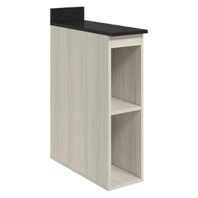 Balcao Nicho Com Tampo 20 Cm Mdf Kali 12216 Bianco Toq Nicioli