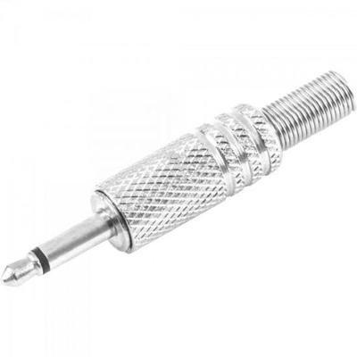 Plug P2 Mono Níquel Com Mola Pgpd0005 Prata Storm - Pct / 50