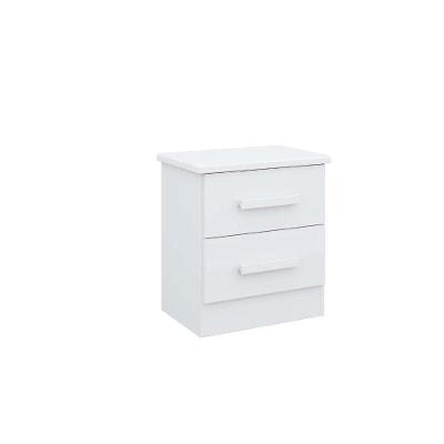 Mesa De Cabeceira 2 Portas New Athos - D' Doro Branco
