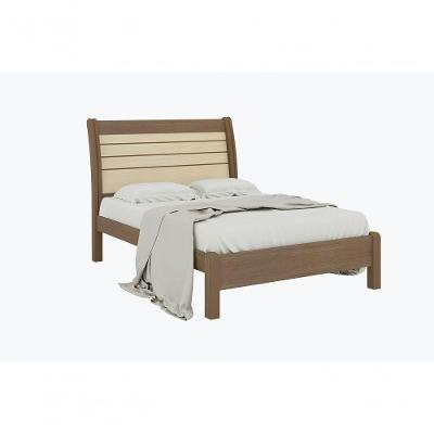 Cama De Casal Queen Esmeralda Plus - D' Doro Castanho/linho