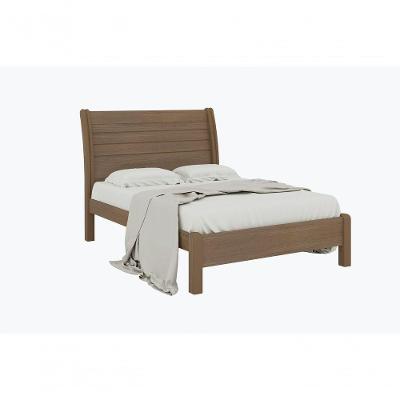 Cama Casal Com Detalhe Esmeralda Plus - D' Doro Castanho/ripado