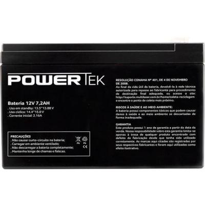 Bateria Selada 12v 7,2ah En014 Powertek [f002]