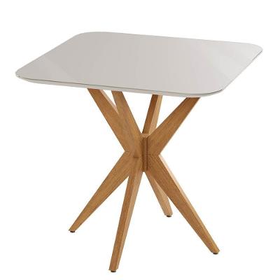 Mesa De Jantar Simpatia Quadrada Jcm Movelaria Off White 90cm
