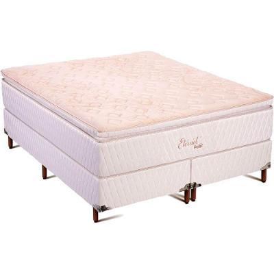 Conjunto Colchão Box King Molas Ensacadas Eternet Polar