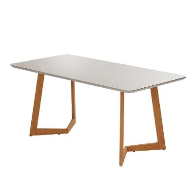 Mesa De Jantar Retangular Fineza Jcm Off White 1,80 M