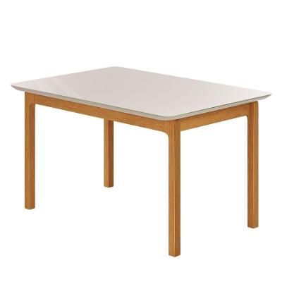 Mesa De Jantar Retangular Cativa Jcm Off White 1,20 M