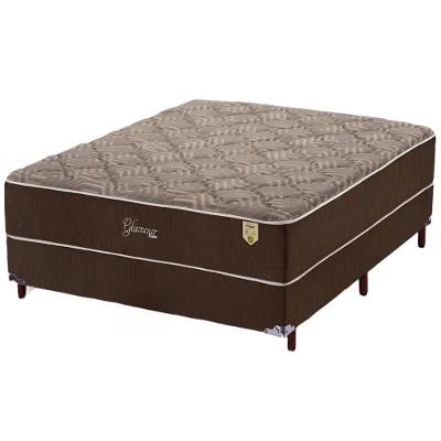 Conjunto Colchão Box Casal Molas Ensacadas Glamour Polar