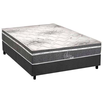 Conjunto Colchão Box Casal Molas Ensacadas Safira Polar