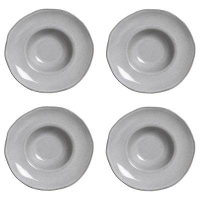 Conjunto De Pratos Para Massa-risoto 04 Peças Orgânico Dust Porto Brasil
