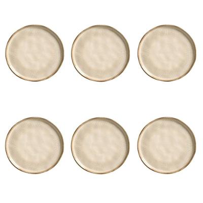 Conjunto De Pratos De Sobremesa 06 Peças Bio Raio Porto Brasil