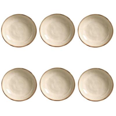 Conjunto De Pratos Fundos 06 Peças Bio Raio Porto Brasil