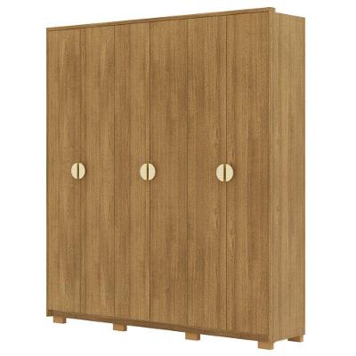 Guarda Roupa Casal 203cm Com 6 Portas Noronha Nature Vila Rica
