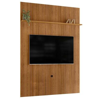 Painel Para Tv 75 Polegadas 179cm Logus Z10 Cumaru Mpozenato