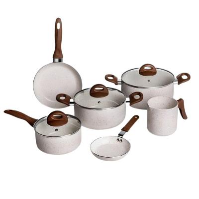 Jogo De Panelas 6 Peças Vanilla Em Alumínio E Revestimento Cerâmico Ceramic Life Smart Plus Brinox