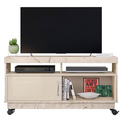 Rack Bancada De Tv 50 Pol 121cm Rute Z10 Off Calacata Mpozenato