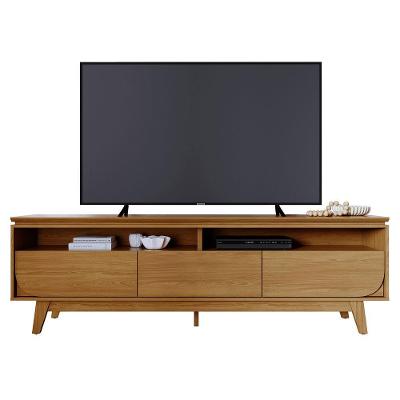 Rack Bancada De Tv 75 Pol 200cm Celina Z10 Cumaru Mpozenato
