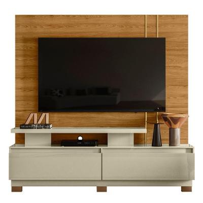 Estante Painel Para Tv 75 Pol 183cm Luara Z10 Cumaru Opala Mpozenato