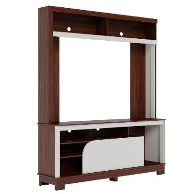 Estante Para Tv 65 Pol 160cm Braga Nogueira Real-off White C05 Mpozenato