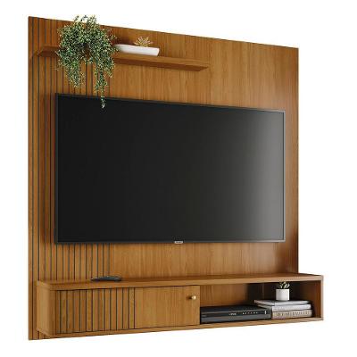 Painel Tv 65 Pol E Bancada Suspensa Neris Z10 Cumaru Mpozenato