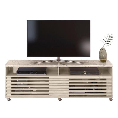 Rack Bancada De Tv 65 Pol 182cm Tery Z10 Off White Calacata Mpozenato