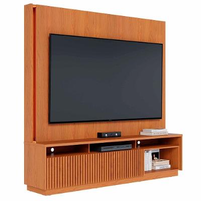 Estante Painel Tv 75 Pol Com Led 200cm Mafra Freijó C05 Mpozenato