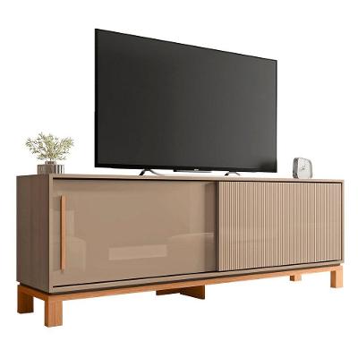 Rack Bancada Para Tv 65 Pol 180cm Lucca Areia Freijó C01 Mpozenato