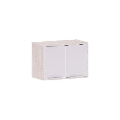 Armário Aéreo De Geladeira 60cm 2 Portas Art Luciane Móveis Pátina-cinza Cristal