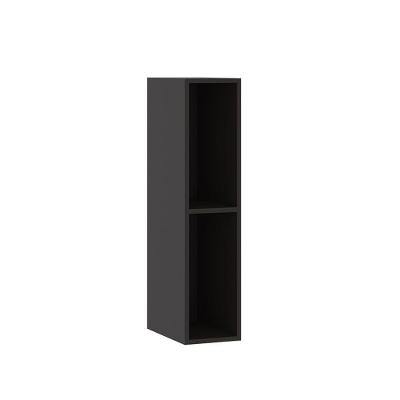 Nicho Vertical 20cm Premium Luciane Móveis Preto