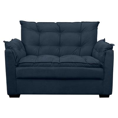 Sofá Confortável 1,40 Pequeno Compacto Small Azul Marinho