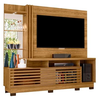 Estante Painel Para Tv 60 Pol 200cm Sam Z10 Cumaru Mpozenato