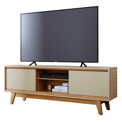 Rack Bancada De Tv 70 Pol 164cm Gaia Z10 Cumaru Opala Mpozenato