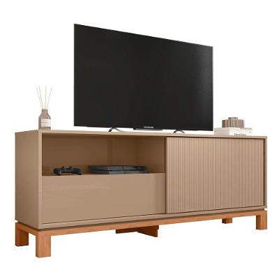 Rack Bancada Para Tv 55 Pol 150cm Lucca Areia Freijó C01 Mpozenato