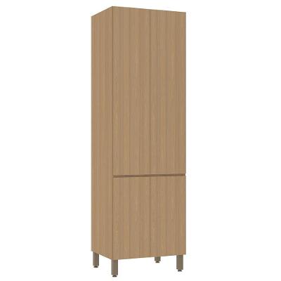 Paneleiro Duplo 70cm 4 Portas Slim Luciane Móveis Freijó-freijó Brasil