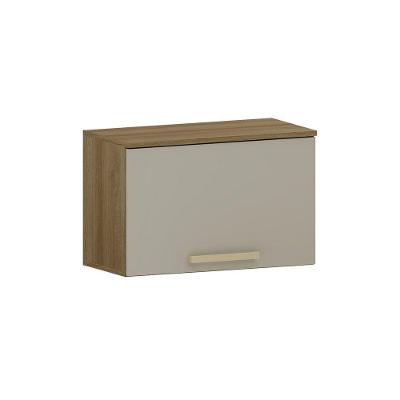 Armário Aéreo 60cm 1 Porta Basculante Isis Luciane Móveis Avelã-mocca Laca