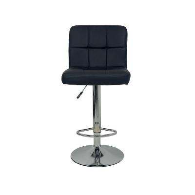 Banqueta Gomos Comfort Estofada Giratória Altura Regulável Preto