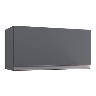 Armário Aéreo 60cm Porta Basculante Andréia Cinza - Ajl Móveis