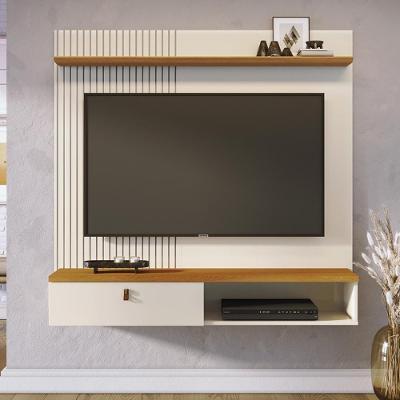 Painel Bancada Suspensa 1 Porta Tvs Até 55 Polegadas íris - Cinamomo Off White