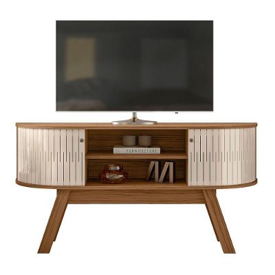 Rack Bancada De Tv 55 Pol 136cm Alana Z10 Naturale-off Mpozenato