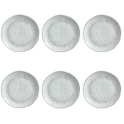 Conjunto De Pratos Rasos 06 Peças Orgânico Echo Porto Brasil