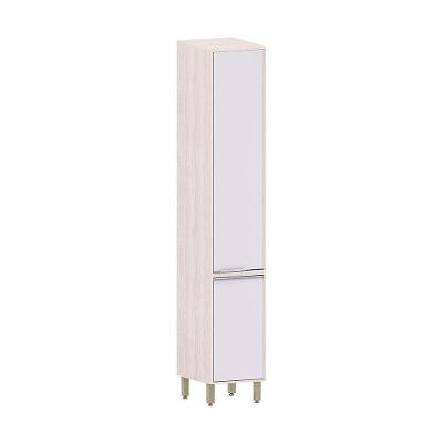 Paneleiro De Cozinha 40cm 2 Portas 4 Prateleiras Art Luciane Pátina-cinza Cristal