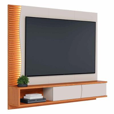 Painel Tv 65 Pol E Bancada Suspensa Sintra Off White Freijó C05 Mpozenato