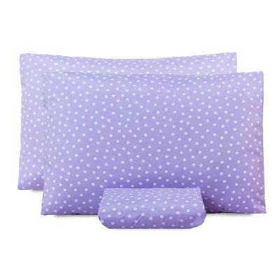 Jogo De Lençol Casal Padrão Classic Estampado 160 Fios 3 Peças - Poa Lilas
