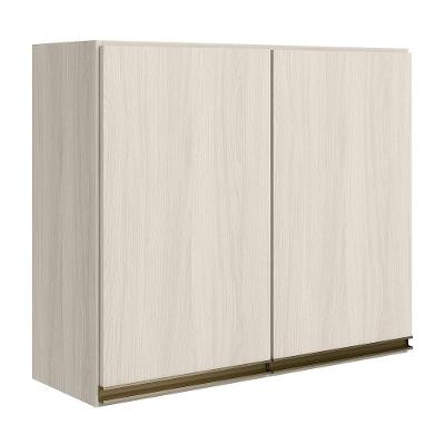 Armario Aereo 2 Portas Mdf 80 Cm Kali 12211 Bianco Toq Bianco Toq Nicioli Bianco