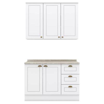 Armario Aereo E Balcao 120 Cm Ce169 Americana Branco Calcare Henn